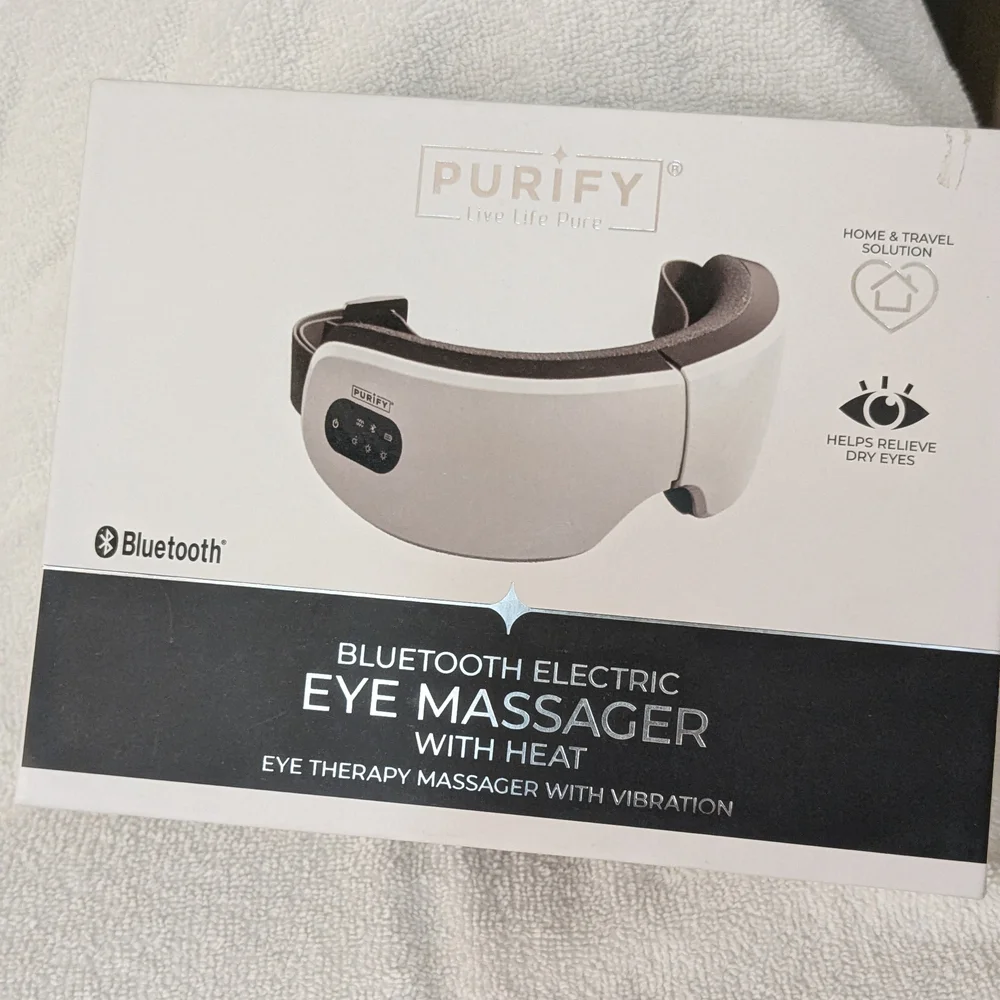 Bluetooth Electric Eye Massager - White